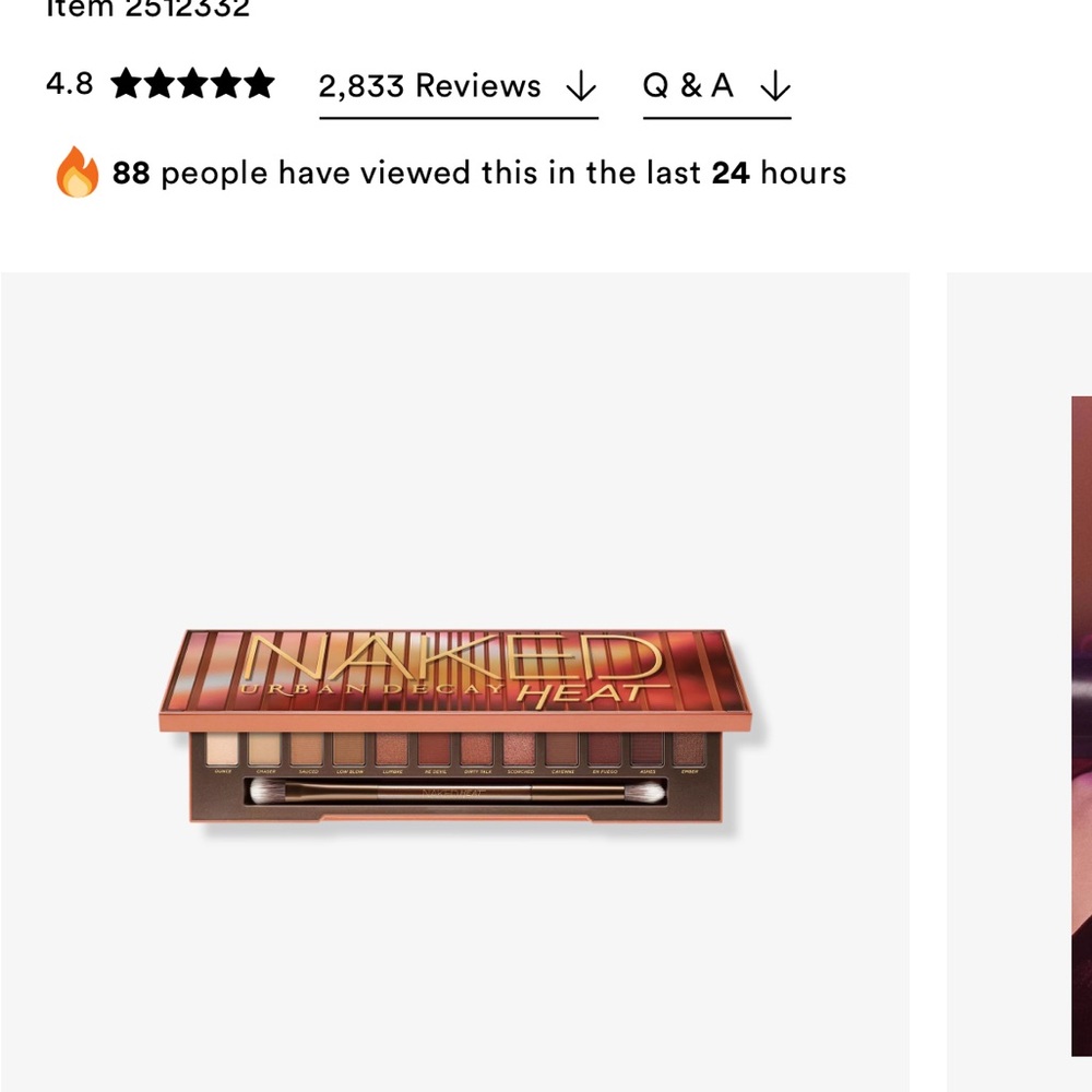 Urban Decay Naked Heat Eyeshadow Palette